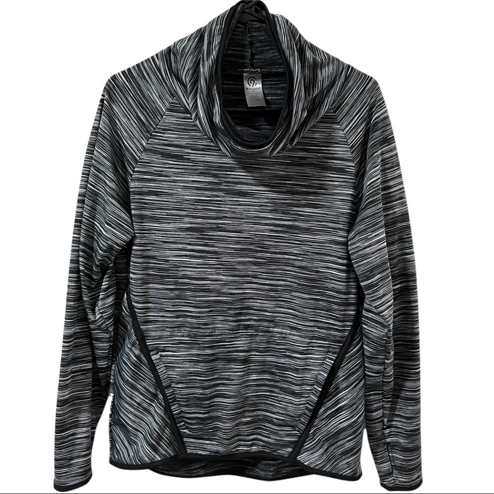 Champion SZ Small Cowl Neck Pullover Long Sleeve  Gray